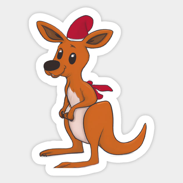 Cute Kangaroo Drawing Sticker by Play Zoo